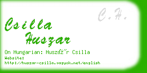 csilla huszar business card